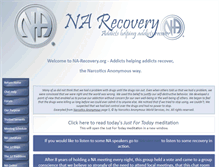Tablet Screenshot of na-recovery.org